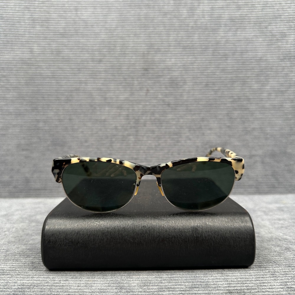 Max Cole MC 1480 Tortoise y2k Sunglasses Cream Black Clubmaster Style 52-16-135